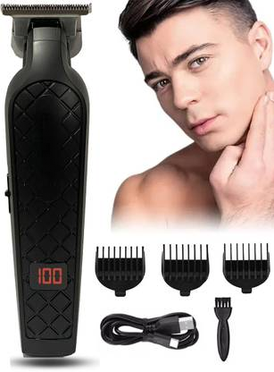 Geemy GM-8055 ||Hair clipper || Waterproof || Full Body MetalTrimmer Trimmer 60 min Runtime 4 Length Settings (Black)