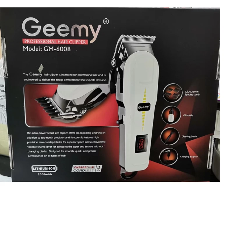 Geemy GM-6008 Rechargeable Professional Hair Clipper