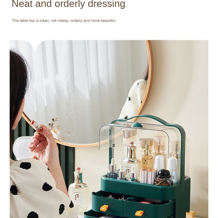 Large Capacity Transparent Cosmetic Storage Box