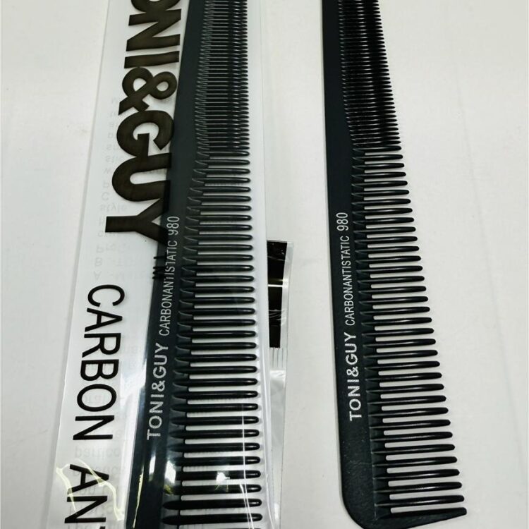Toni & Guy Carbon Anti static Black Barber Comb 980