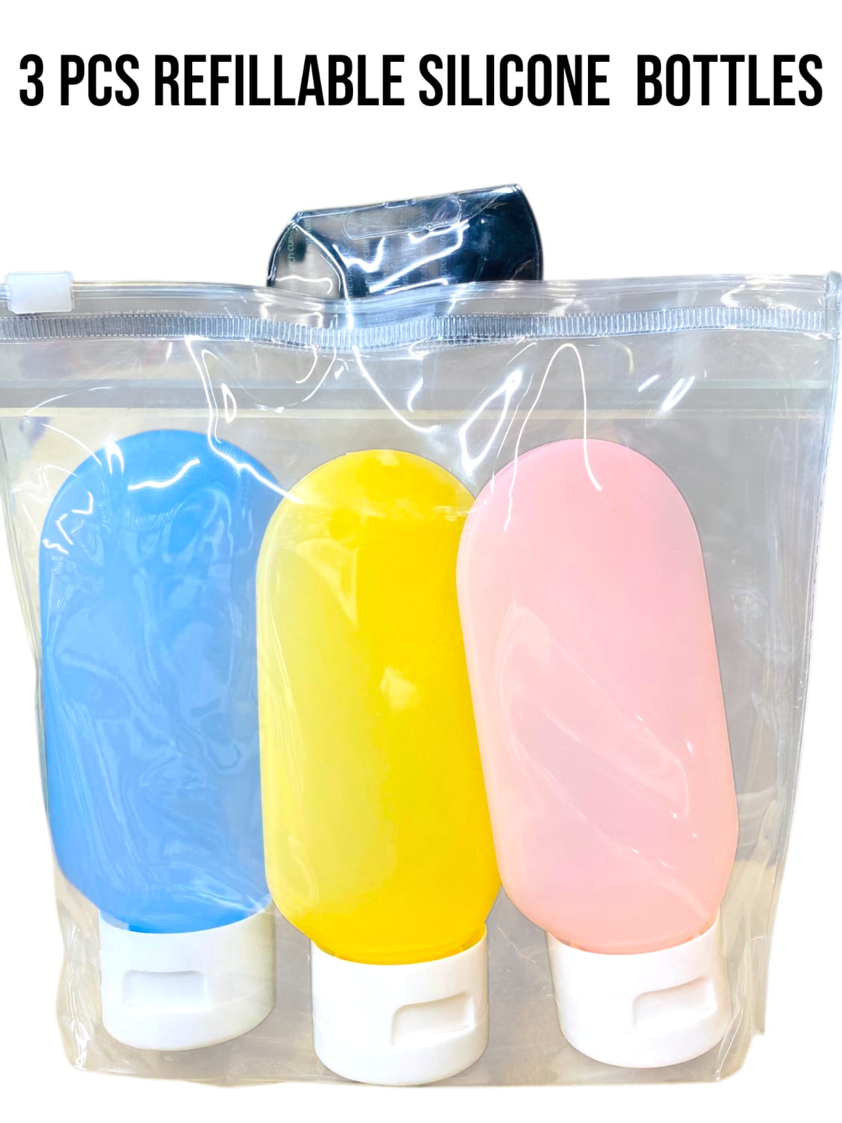 3 PCS Refillable Silicone Bottle Set!