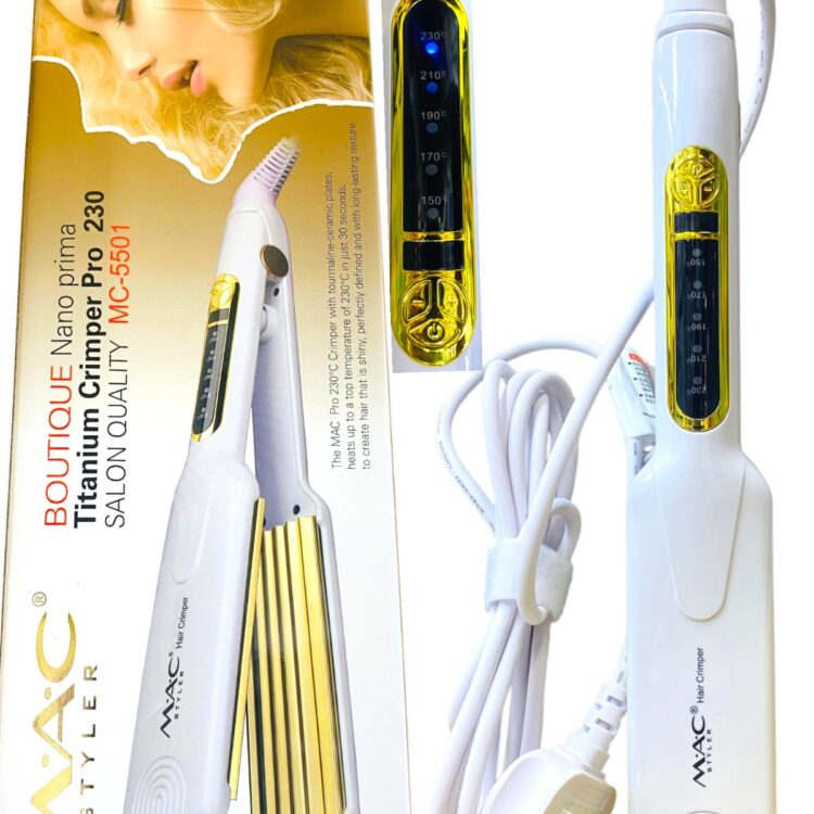 MC-5501 MAC Professional Hair Crimper - තත්පර කිහිපයකින් පරිපූර්ණ Hair Styles!